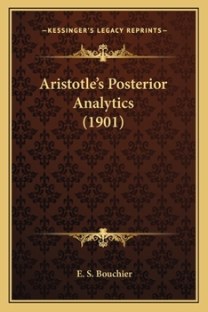 Paperback Aristotle's Posterior Analytics (1901) Book