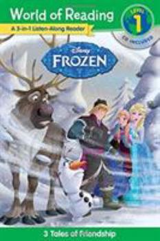 Paperback World of Reading: Frozen Frozen 3-In-1 Listen-Along Reader (World of Reading Level 1): 3 Royal Tales with CD! [With Audio CD] Book