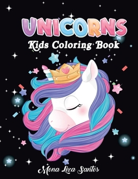 Paperback Unicorns Coloring Book [Large Print] Book