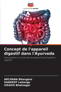 Paperback Concept de l'appareil digestif dans l'Ayurveda [French] Book