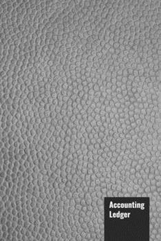 Paperback Accounting Ledger: Expense Book Record - 120 White Pages - Grey Leather Look - Track Your Finance Book