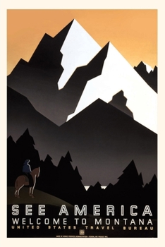 Paperback Vintage Journal See America, Montana Travel Poster Book