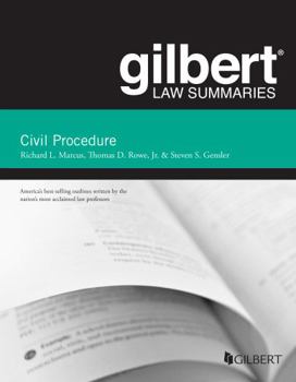 Paperback Gilbert Law Summary on Civil Procedure (Gilbert Law Summaries) Book
