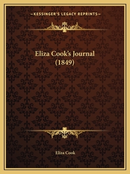 Paperback Eliza Cook's Journal (1849) Book