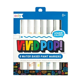Misc. Vivid Pop! Water Based Paint Markers - 8 Colors [Multiple Languages] Book