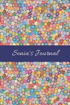 Paperback Sonia's Journal: Cute Personalized Name College-Ruled Notebook for Girls & Women - Blank Lined Gift Journal/Diary for Writing & Note Ta Book