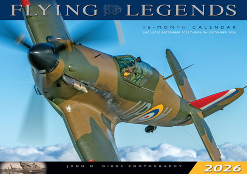 Calendar Flying Legends 2026: 16-Month Calendar--September 2025 Through December 2026 Book