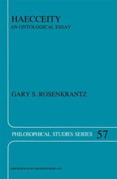 Paperback Haecceity: An Ontological Essay Book