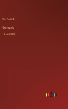 Hardcover Germania: 19. Jahrgang [German] Book