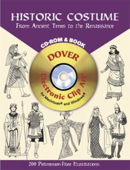 CD-ROM Historic Costume : From Ancient Times to the Renaissance Book