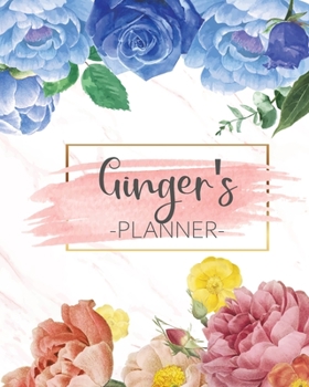 Ginger's Planner: Monthly Planner 3 Years January - December 2020-2022 | Monthly View | Calendar Views Floral Cover - Sunday start