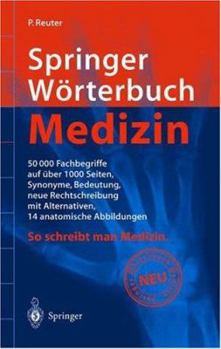 Hardcover Springer Warterbuch Medizin [German] Book