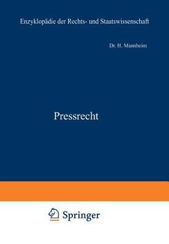 Paperback Pressrecht [German] Book