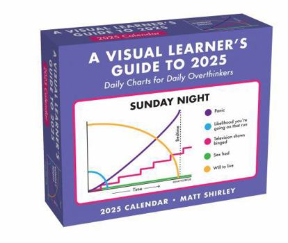 Calendar A Visual Learner's Guide to 2025 Day-To-Day Calendar: Daily Charts for Daily Overthinkers Book