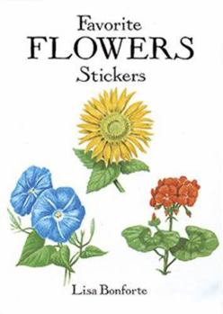 Paperback Favorite Flowers Stickers Book