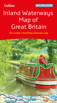 Map Collins Nicholson Inland Waterways Map of Great Britain Book