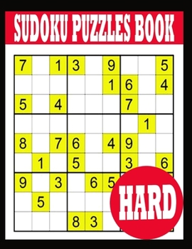 Paperback Sudoku Puzzle Book: Hard Sudoku Puzzle Book including Instructions and answer keys - Sudoku Puzzle Book for Adults Book