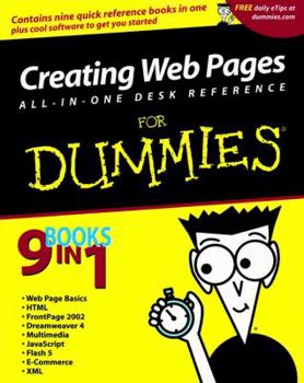 Paperback Creating Web Pages All-In-One Desk Reference for Dummies [With CDROM] Book