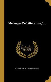 Hardcover Mélanges De Littérature, 1... [French] Book