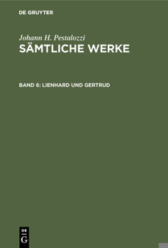Hardcover Lienhard und Gertrud [German] Book