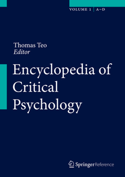Hardcover Encyclopedia of Critical Psychology Book