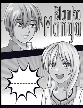 Paperback Blanko Manga: Heft - 116 Seiten: leere Comic Raster zum selbst zeichnen [German] Book