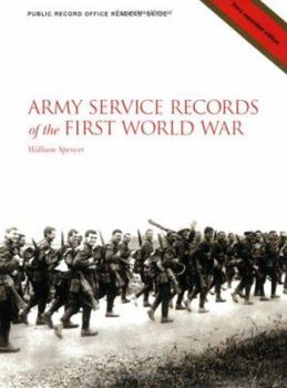 Paperback Army Service Records of the First World War Book