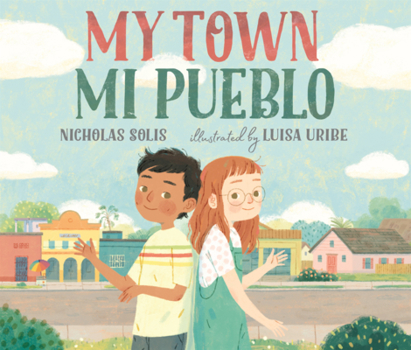 Library Binding My Town = Mi Pueblo Book