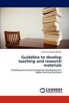 Paperback Guideline to Develop Teaching and Research Materials Book