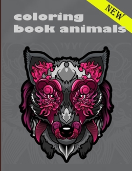 Paperback coloring book animals: An Adult and kids Coloring Book with Lions, Elephants, Owls, Dogs, Cats, and Many More Book