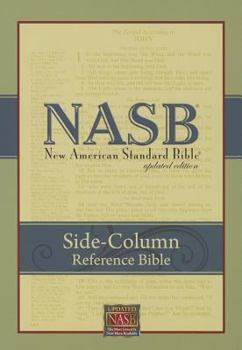 Bonded Leather Side-Column Reference Bible-NASB Book