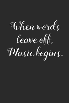 Music Begins: Music Review Logbook for musicians, songwriters, composers, music album reviews, write review listening music for beginner professional (With Music Quotes)