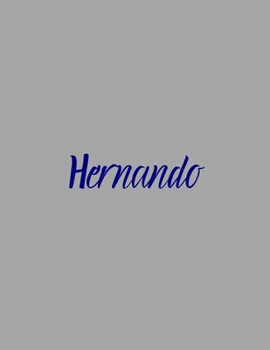 Paperback Hernando: notebook with the name on the cover, elegant, discreet, official notebook for notes, dot grid notebook, Book
