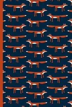 Weekly Planner: A Week to View Diary and Organiser - Monday Start with Fox Pattern Cover Art