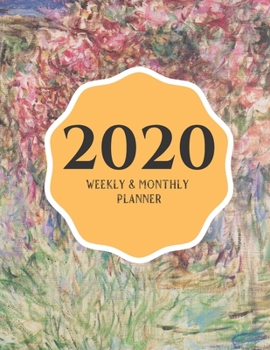 Paperback 2020 Weekly & Monthly Planner: Planner And Journal Organizer 2020 - Planner Calendar 2020 Book