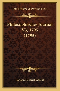Paperback Philosophisches Journal V3, 1795 (1795) [German] Book