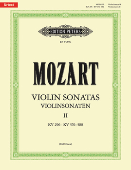 Paperback Violin Sonatas: K296, 376-380, 402, 403; Urtext Book