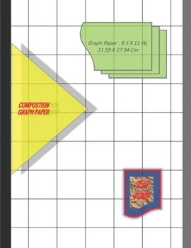 Paperback Graph Paper Notebook 8.5 x 11 IN, 21.59 x 27.94 cm: 1&1/4 inch thin = 1.25 squares perfect binding, non-perforated, Double-sided Composition Graph Pap Book