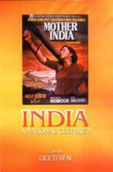 Hardcover India: A National Culture? Book