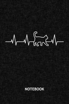 Notebook: Cat Lover Note Book Grid-lined 6x9 - Cats Journal A5 Gridded - Cat Owner Planner I Love Cats 120 Pages SQUARED - Cat Heart Rate Diary Cat Heartbeat Soft Cover - Cat Friend Birthday Present