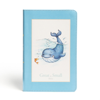 Imitation Leather CSB Great and Small Bible, Blue Leathertouch: A Keepsake Bible for Babies Book