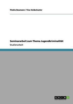 Paperback Seminararbeit zum Thema Jugendkriminalität [German] Book