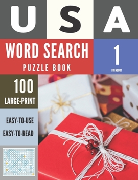 USA Word Search Puzzle Book: 100 Large-Print Word Search Puzzle Book for Adults
