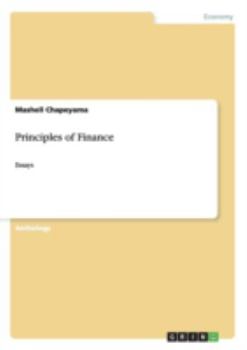 Paperback Principles of Finance: Essays Book