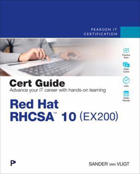 Paperback Red Hat Rhcsa 10 Cert Guide: Ex200 Book