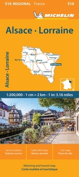 Loose Leaf France: Alsace, Lorraine Map 516 [French] Book