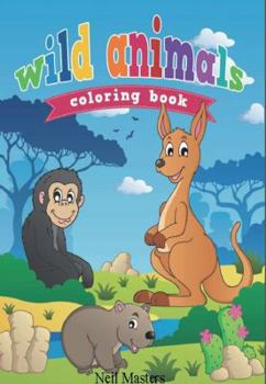 Paperback Wild Animals Coloring Book