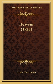 Hardcover Heavens (1922) Book
