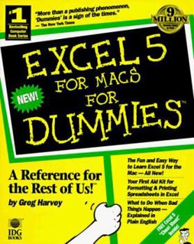 Paperback Excel 5.0 F/Dummies Book
