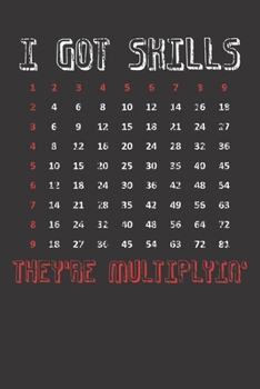 Notebook: Math Multiplacation Table Gift Math Lover College Ruled 6x9 120 Pages